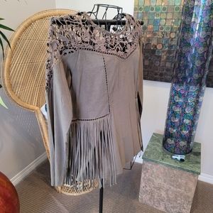 Gimmicks Faux suede top